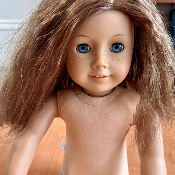 American Girl doll retired 2008 brown hair/blue eyes/freckles/thin eye brow 3458 - Picture 6 of 12